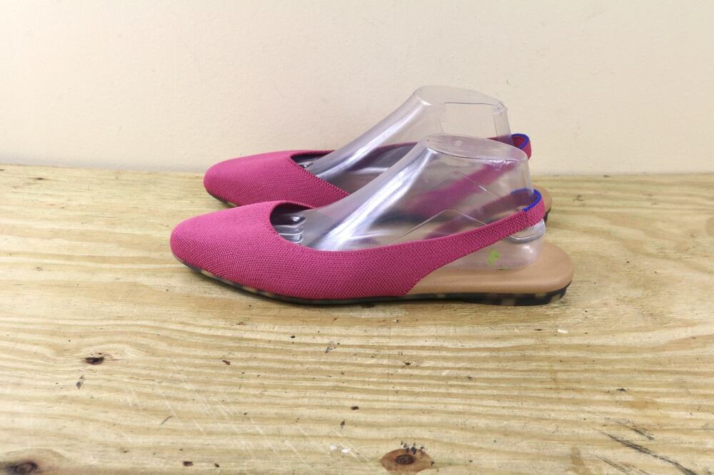 New Rothy's Shoes 11.5 Pink The Almond Slingback Slip On Flats